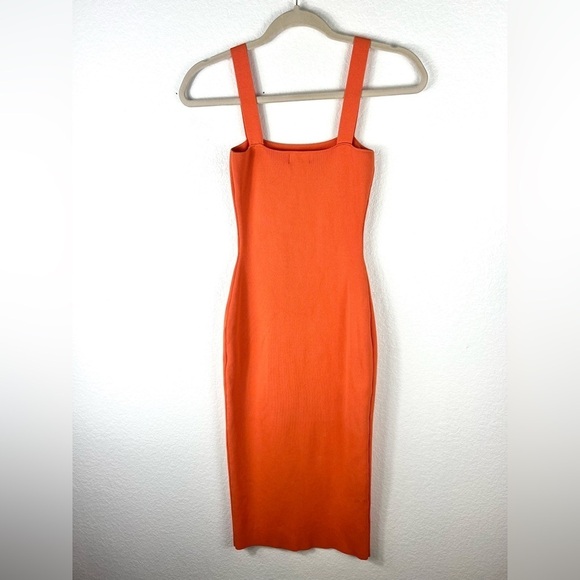 Super Down Revolve Zoe Square Neck Dress in Orange size S - Picture 6 of 10
